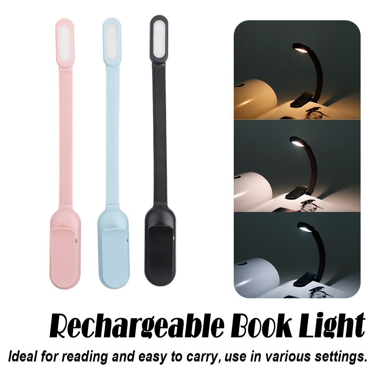 Photography Lighting Book - Usb Rechargeable Mini Led Book Light