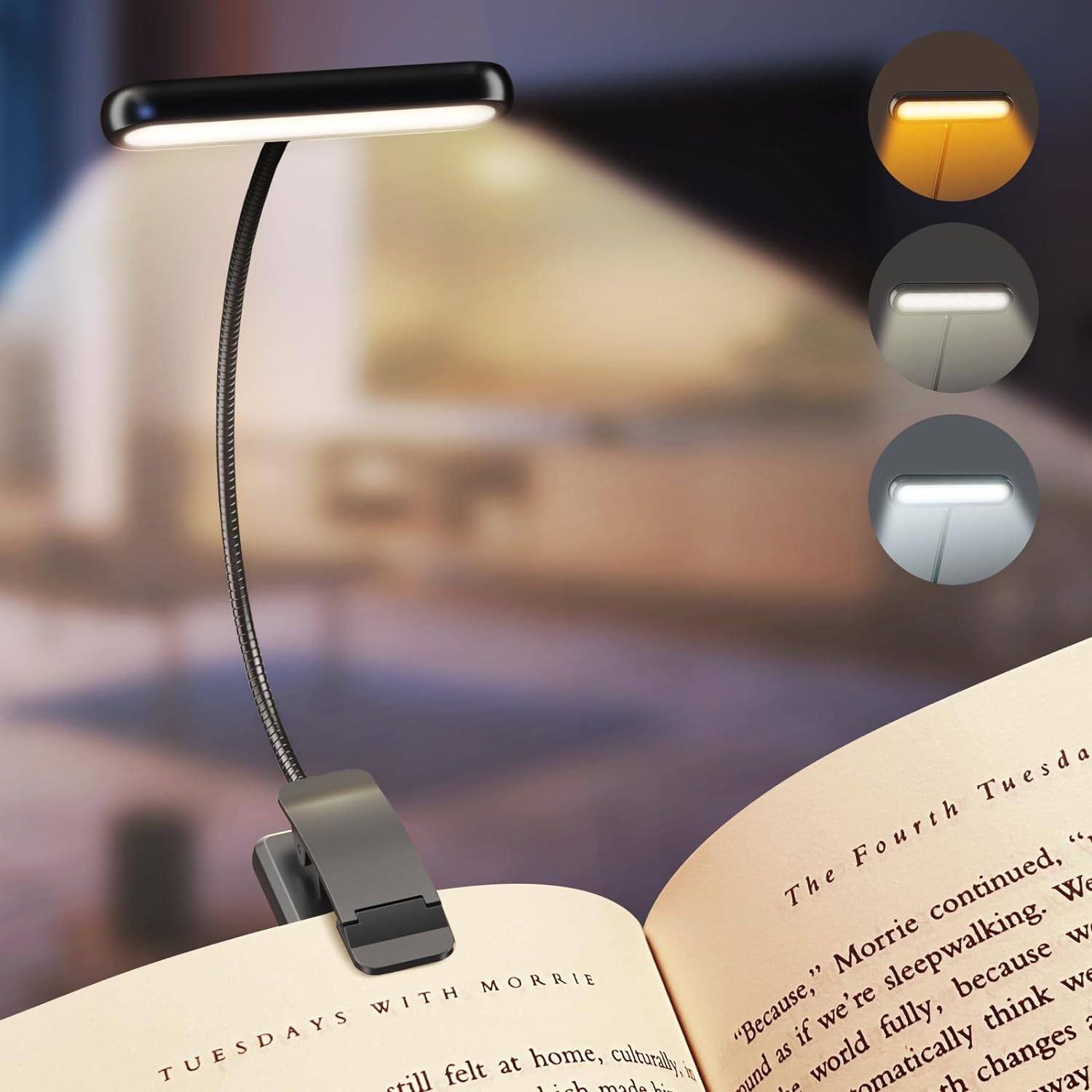 Photography Lighting Book - 14Leds Book Light USB Rechargeable Reading