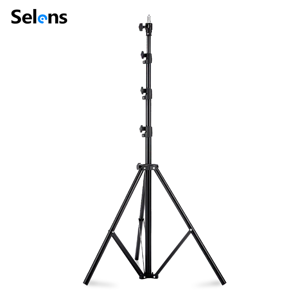 Photography And Videography Lighting - Selens 2.2~3.95m Air-Cushion Light Stand Aluminum