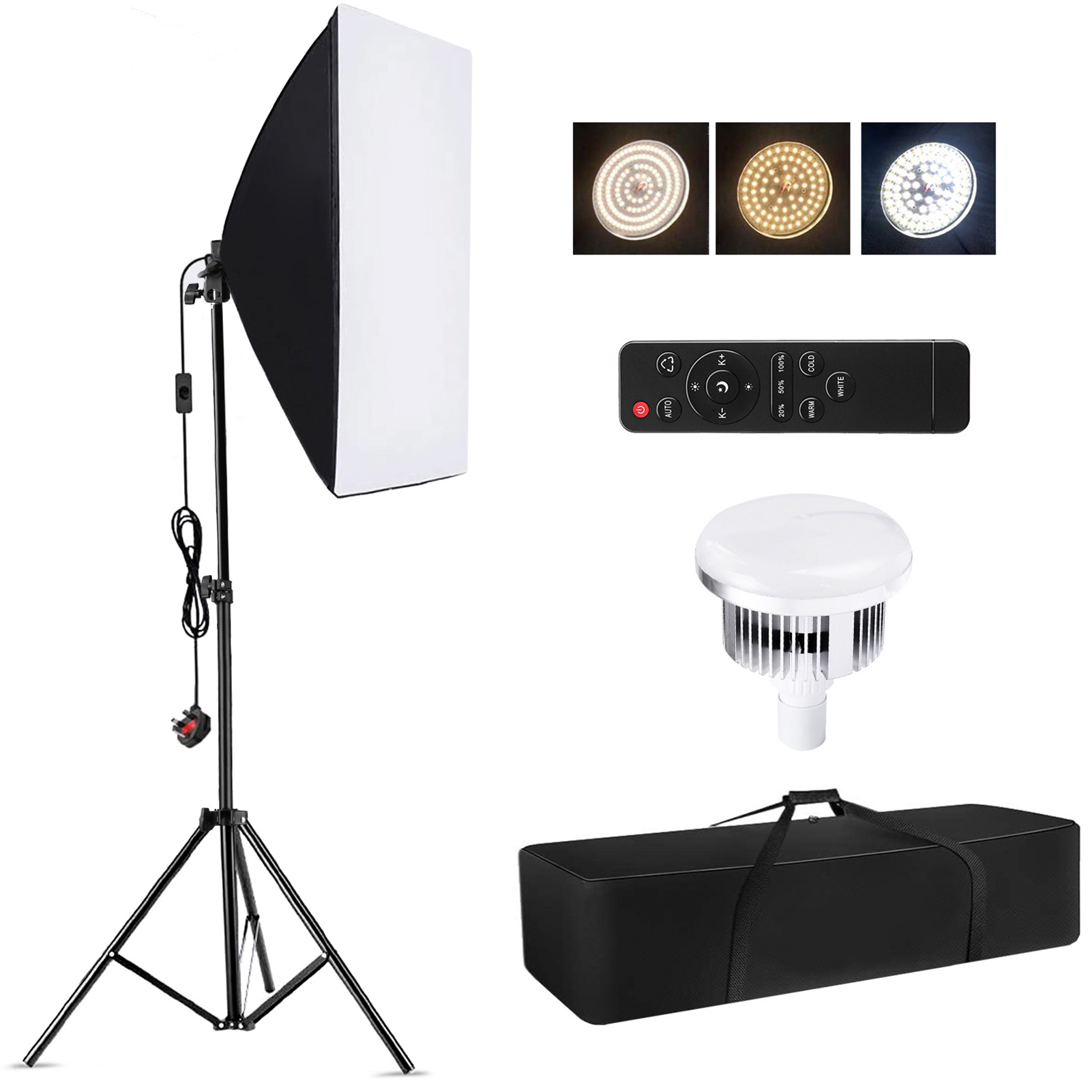 Photography Lighting Styles - Camnoon Studio Photography Light kit Softbox