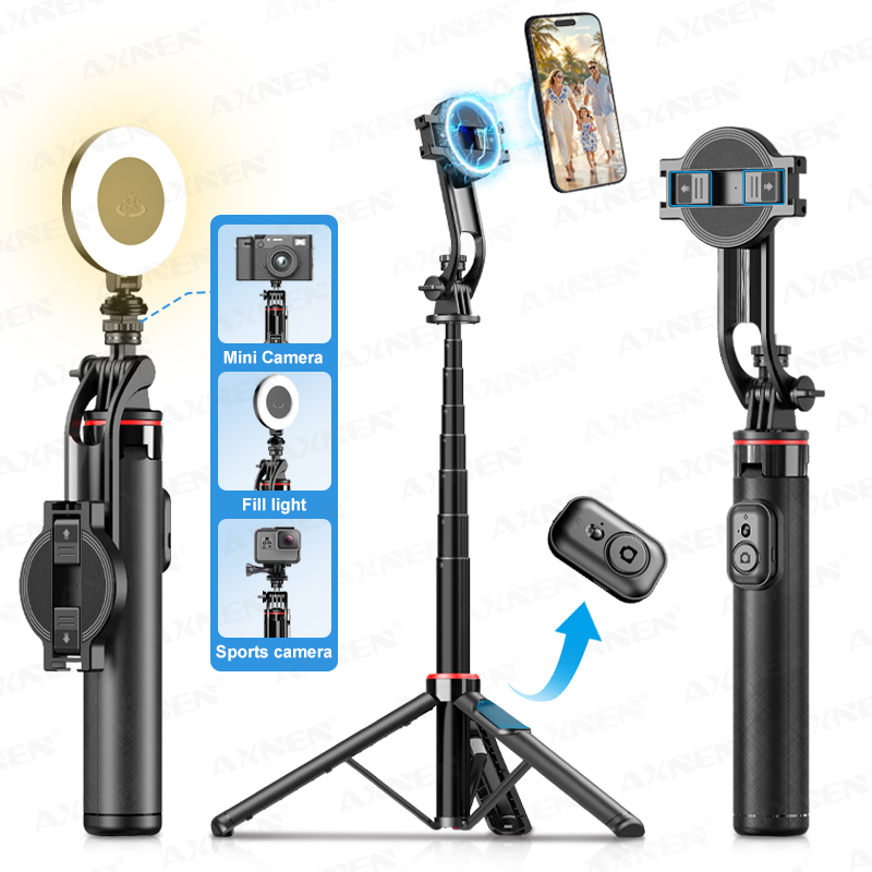 Makeup Photography Lighting - AXNEN C20 Magnetic Selfie Stick Tripod