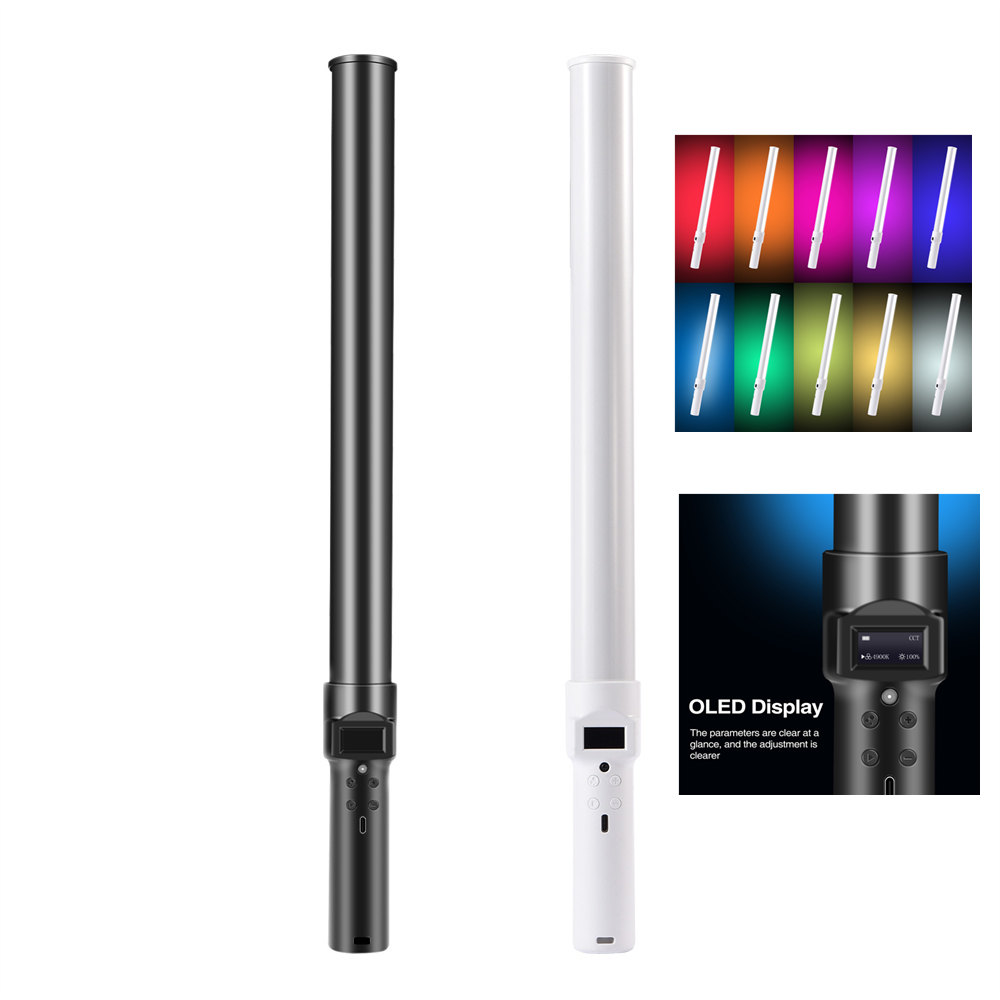 Photography Lighting Wand - 50CM Handheld RGB Colorful Stick Light