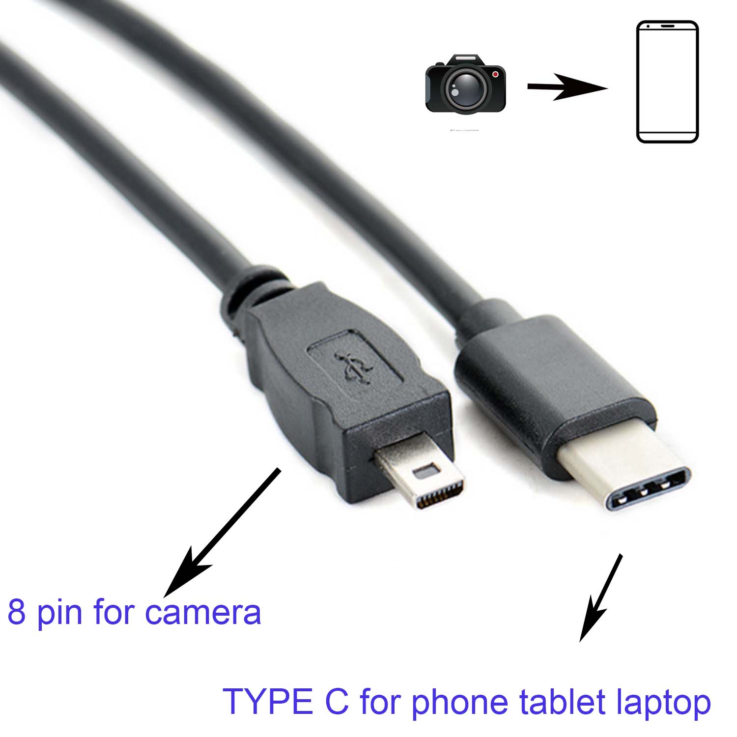 Nikon Camera D3500 - TYPE C OTG CABLE FOR Nikon