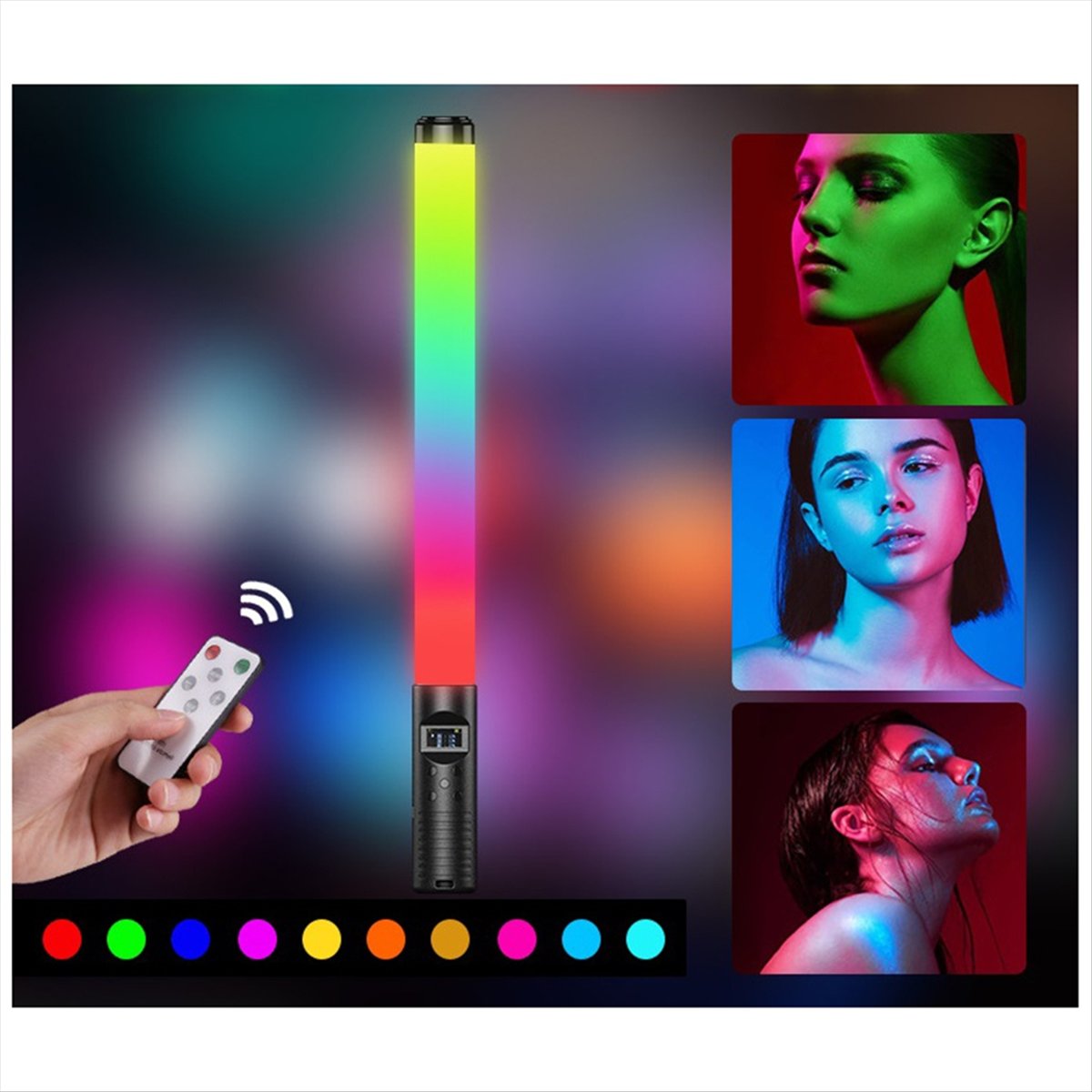 Photography Lighting Wand - A14M RGB Video Light Stick Wand