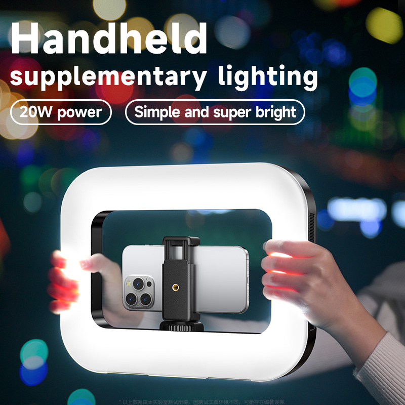 Photography Lighting Styles - Dimming Rechargeable LED Ring Light Rabbit