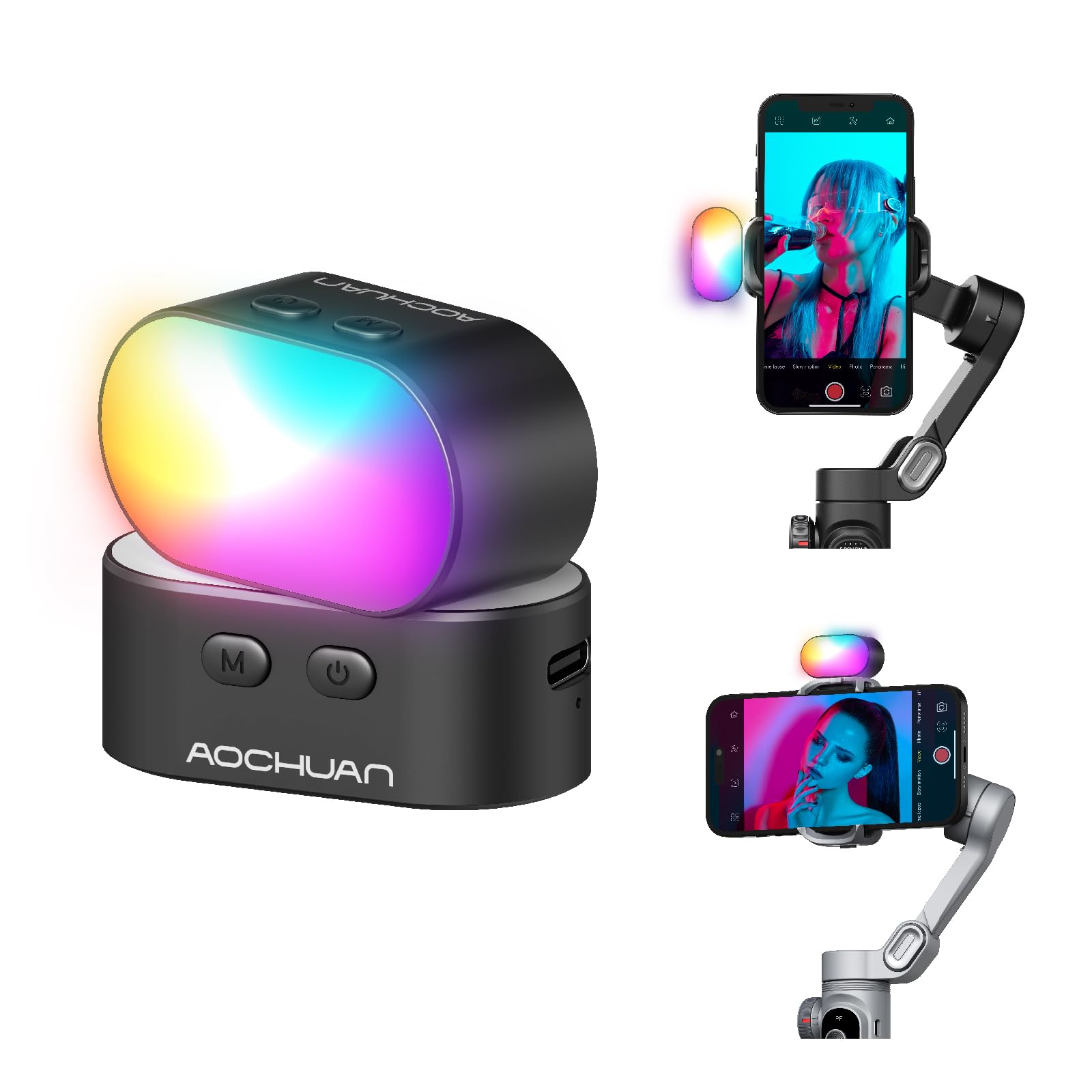 Torjim Rgb Photography Video Lighting - AOCHUAN RGB Magnetic Fill Light for