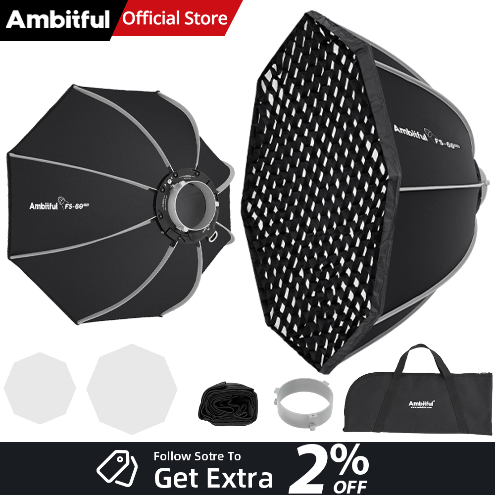 AMBITFUL FS60PROII Fast Setup  - Photography Studio Lighting Set Up 评论和价格