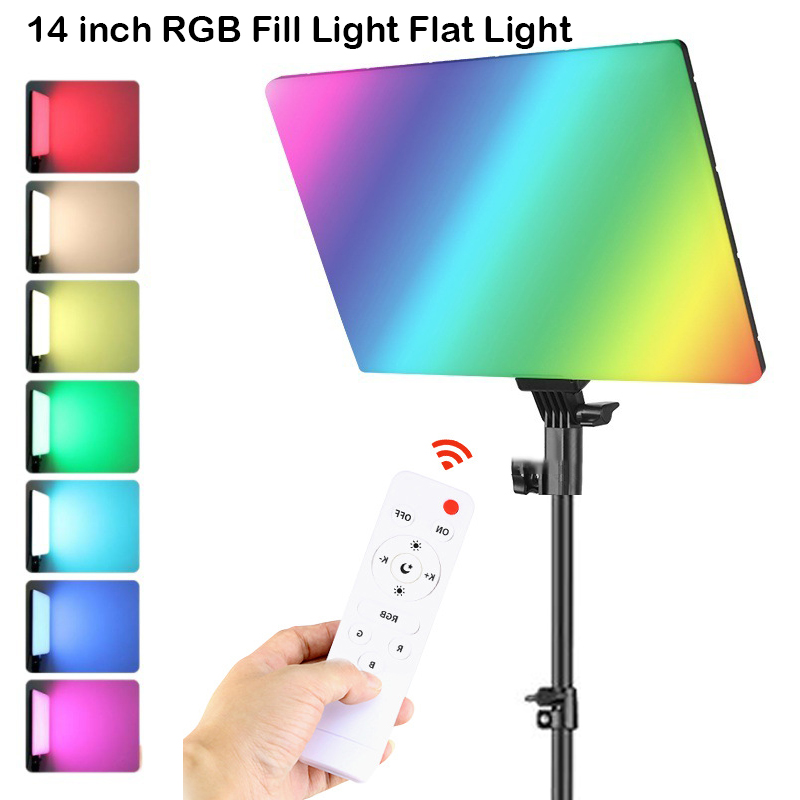 RGB 14'' LED Video Light Remot - Photography Lighting Styles 评论和价格