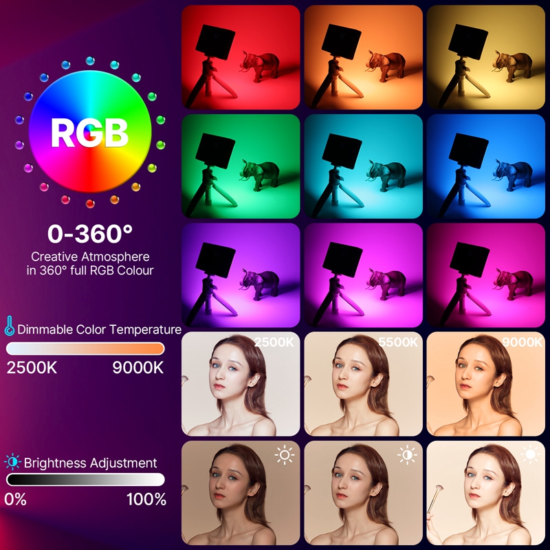 Ulanzi LT002 7 inch Pocket LED - Torjim Rgb Photography Video Lighting 评论和价格