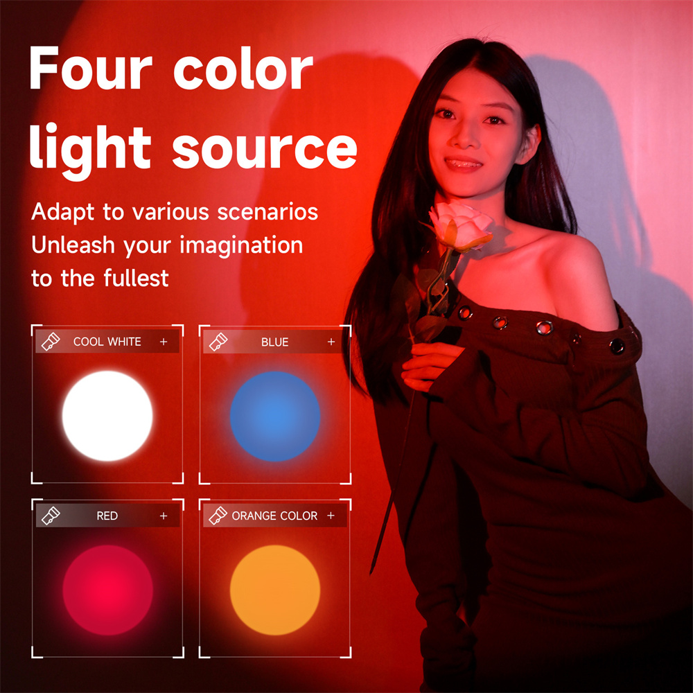 NEW Photography Flashlight 4-C - Torjim Rgb Photography Video Lighting 评论和价格