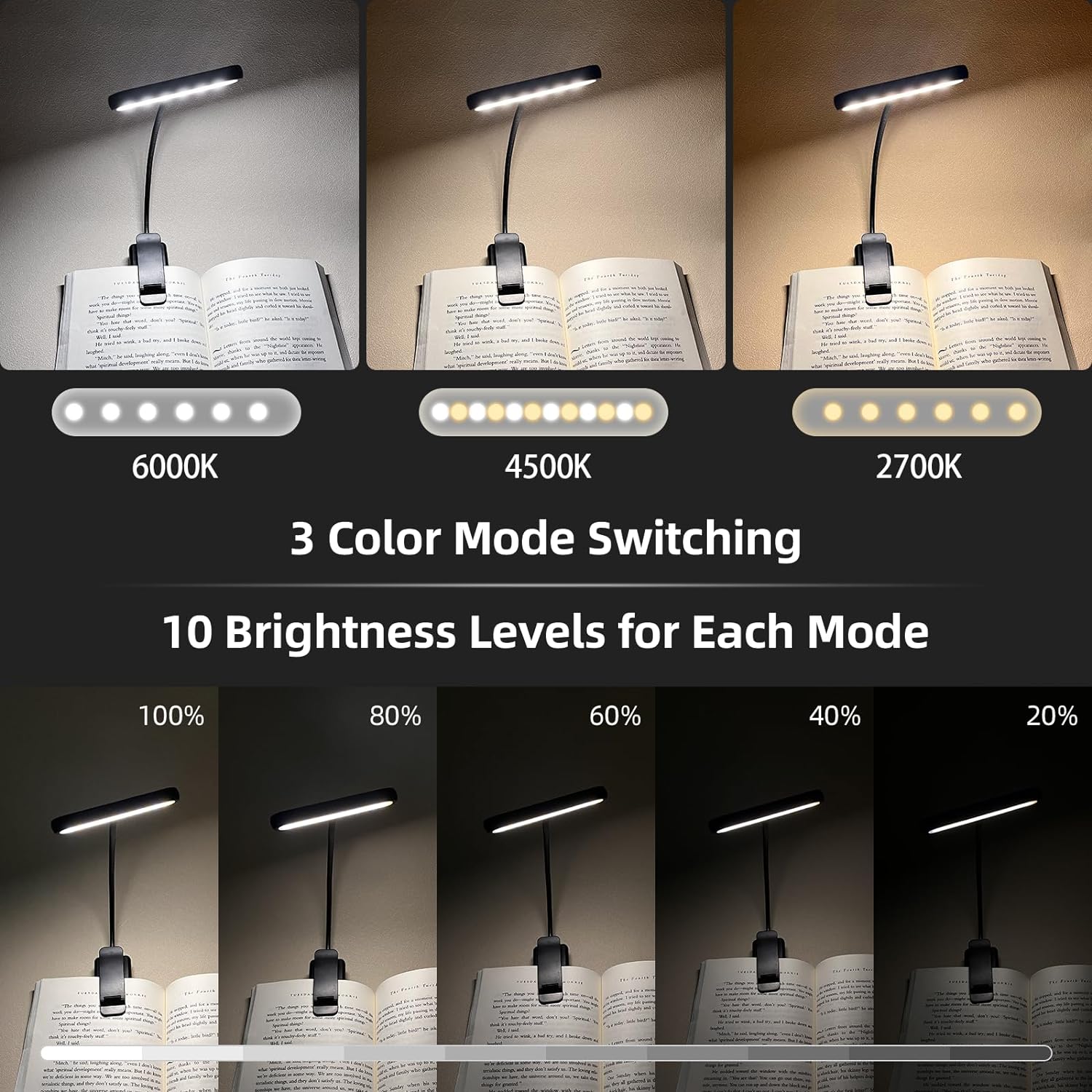 14Leds Book Light USB Recharge - Photography Lighting Book 评论和价格