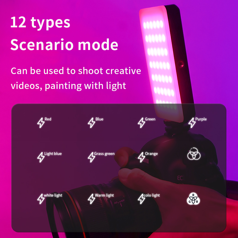 RGB Video Light Portable LED C - Torjim Rgb Photography Video Lighting 评论和价格