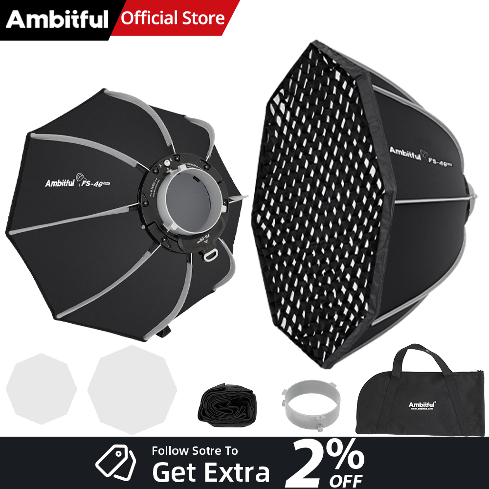 AMBITFUL FS40PROII Fast Setup  - Photography Studio Lighting Set Up 评论和价格