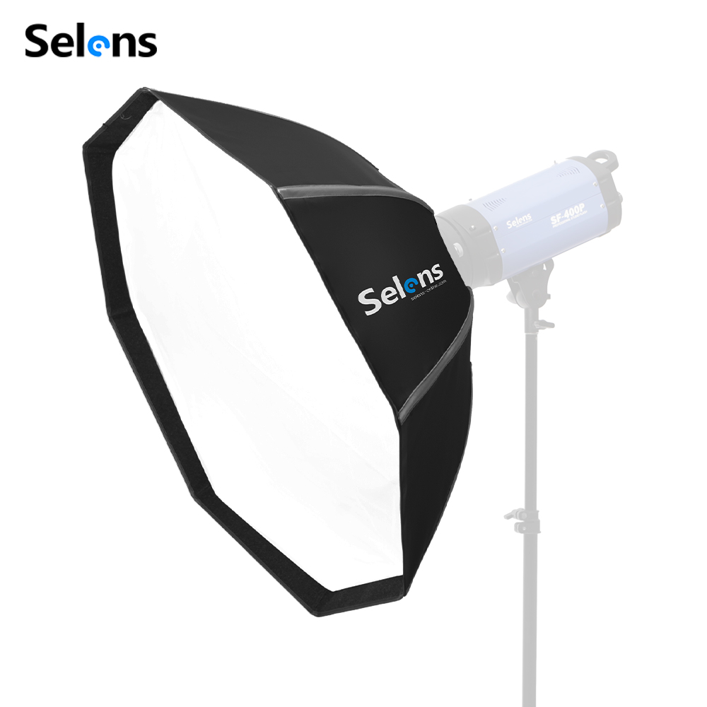 Selens 82/105cm Umbrella Softb - Photography Studio Lighting Set Up 评论和价格