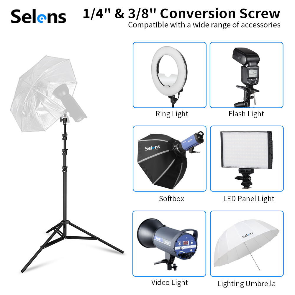 Selens 2.2~3.95m Air-Cushion L - Photography And Videography Lighting 评论和价格