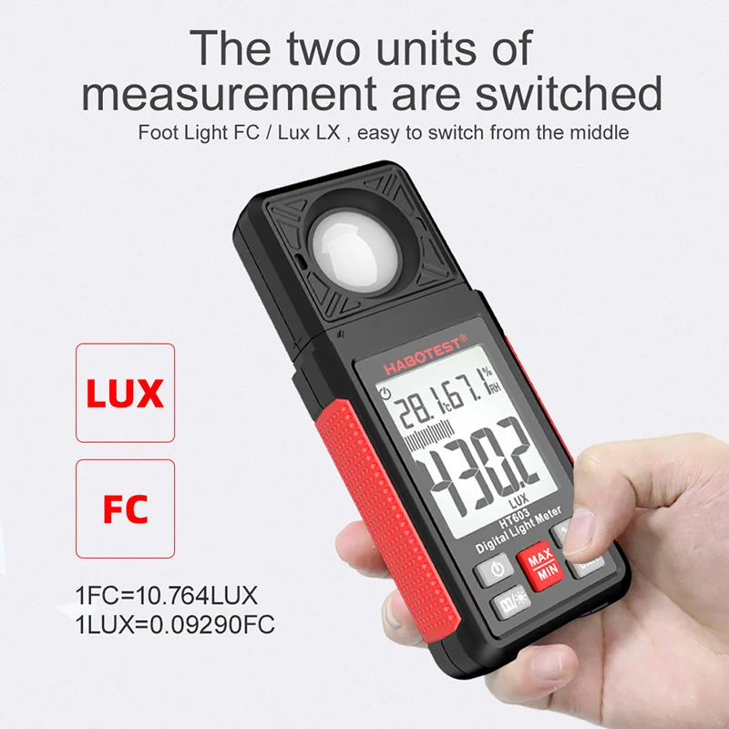 HT603 Digital Lux Meter 0~200, - Photography Lighting Portable 评论和价格