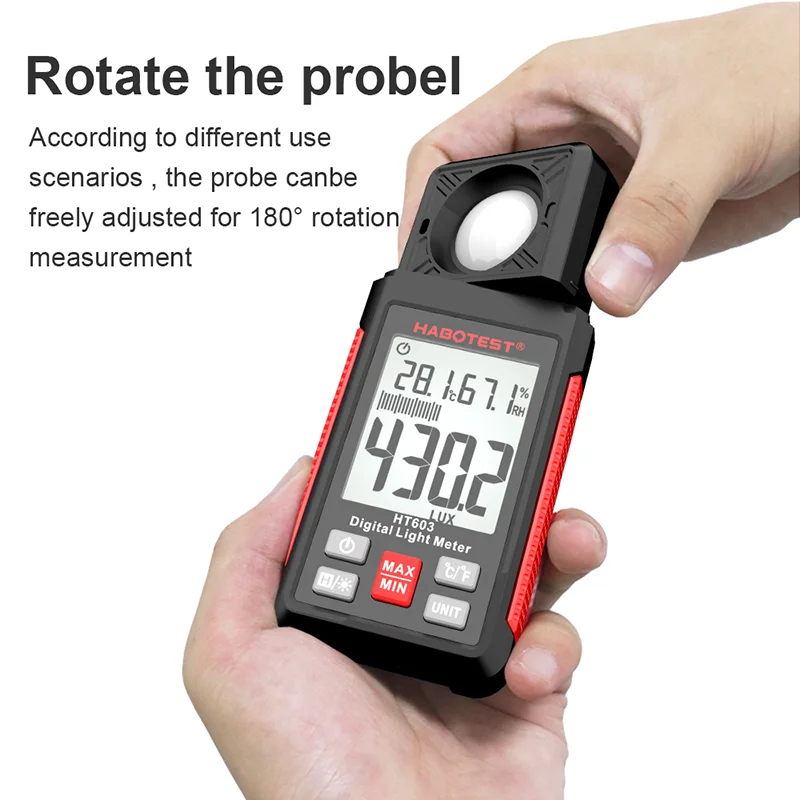 HT603 Digital Lux Meter 0~200, - Photography Lighting Portable 评论和价格