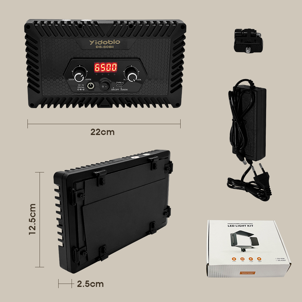 Portable Video Light DS60BI Ph - Photography Lighting Styles 评论和价格
