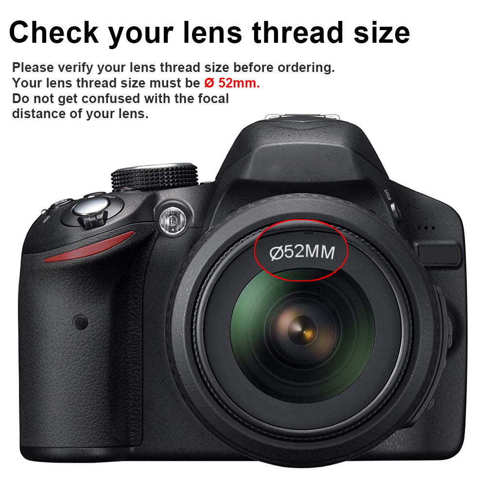 52MM 0.35x HD Wide Angle Fishe - Nikon Camera D3500 评论和价格