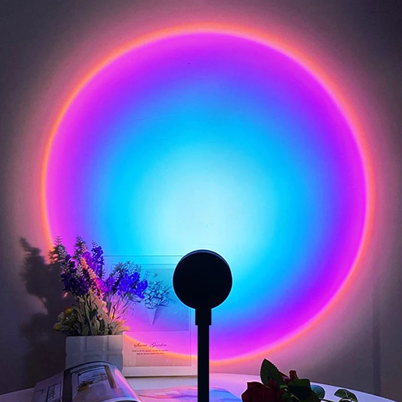 1-4pcs Sunset Lamp LED Rainbow - Photography Lighting Wall 评论和价格