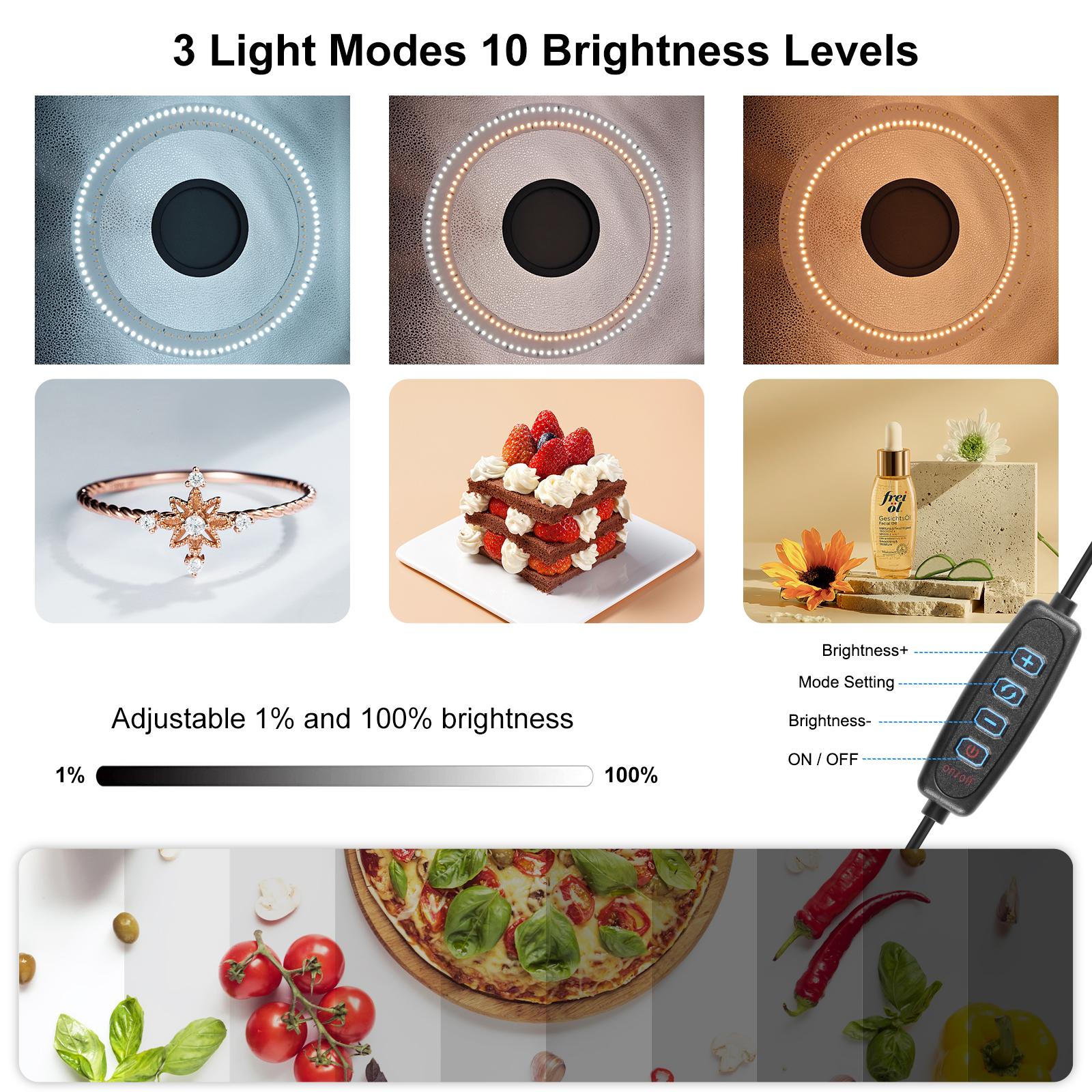 PULUZ 50cm Folding Portable Ri - Makeup Photography Lighting 评论和价格