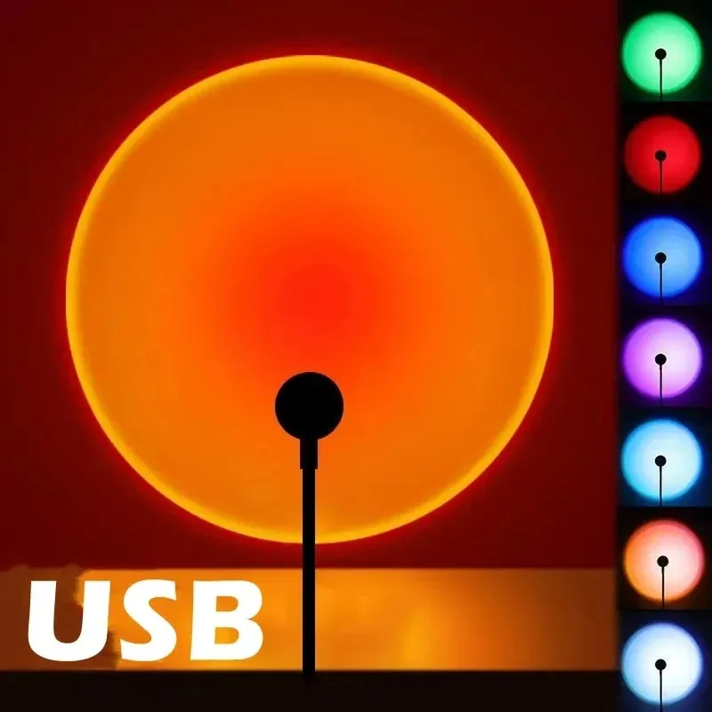 Projection Lamp USB Sunset Rai - Photography Lighting Wall 评论和价格
