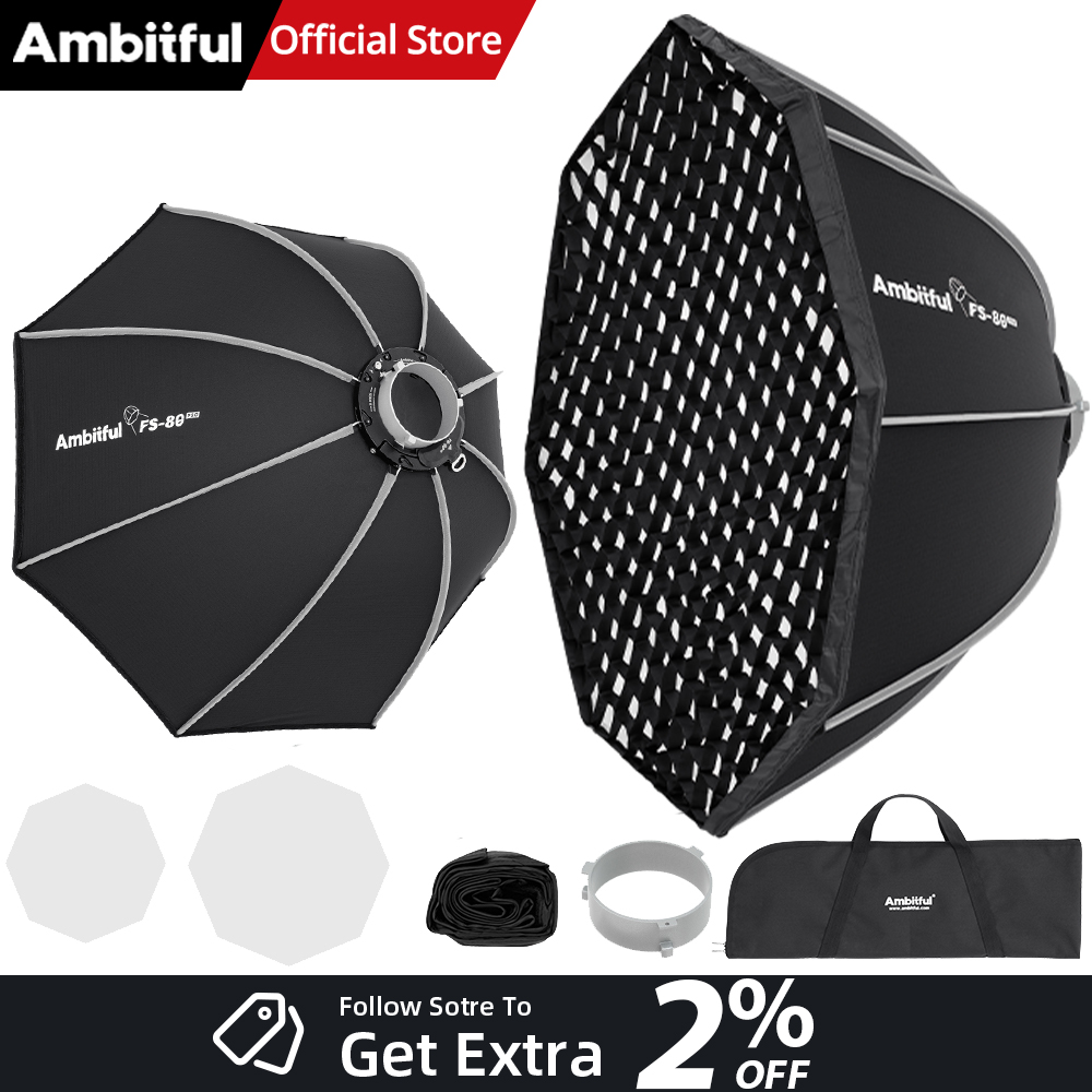 AMBITFUL FS80PROII Fast Setup  - Photography Studio Lighting Set Up 评论和价格