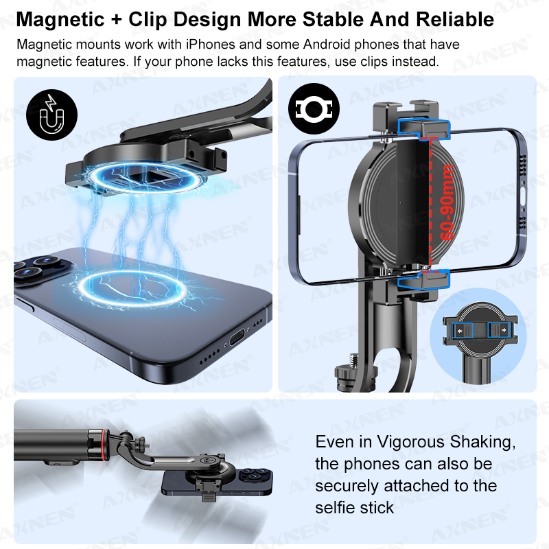 AXNEN C20 Magnetic Selfie Stic - Makeup Photography Lighting 评论和价格