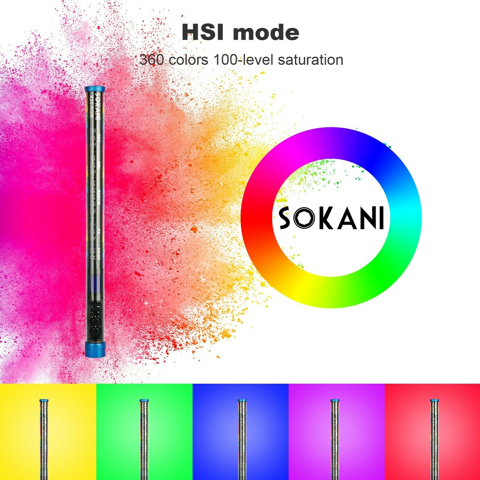 Sokani X25 RGB LED Video Light - Torjim Rgb Photography Video Lighting 评论和价格
