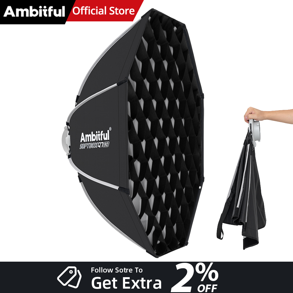 AMBITFUL Q7II 55/65/90cm Bowen - Photography Studio Lighting Set Up 评论和价格