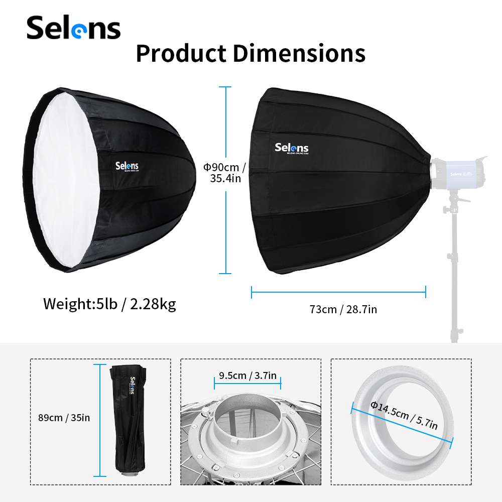Foldable Quick Setup 90cm Phot - Photography Studio Lighting Set Up 评论和价格