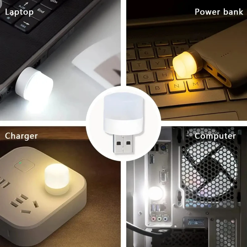 Mini USB Night Light Warm Whit - Photography Lighting Book 评论和价格
