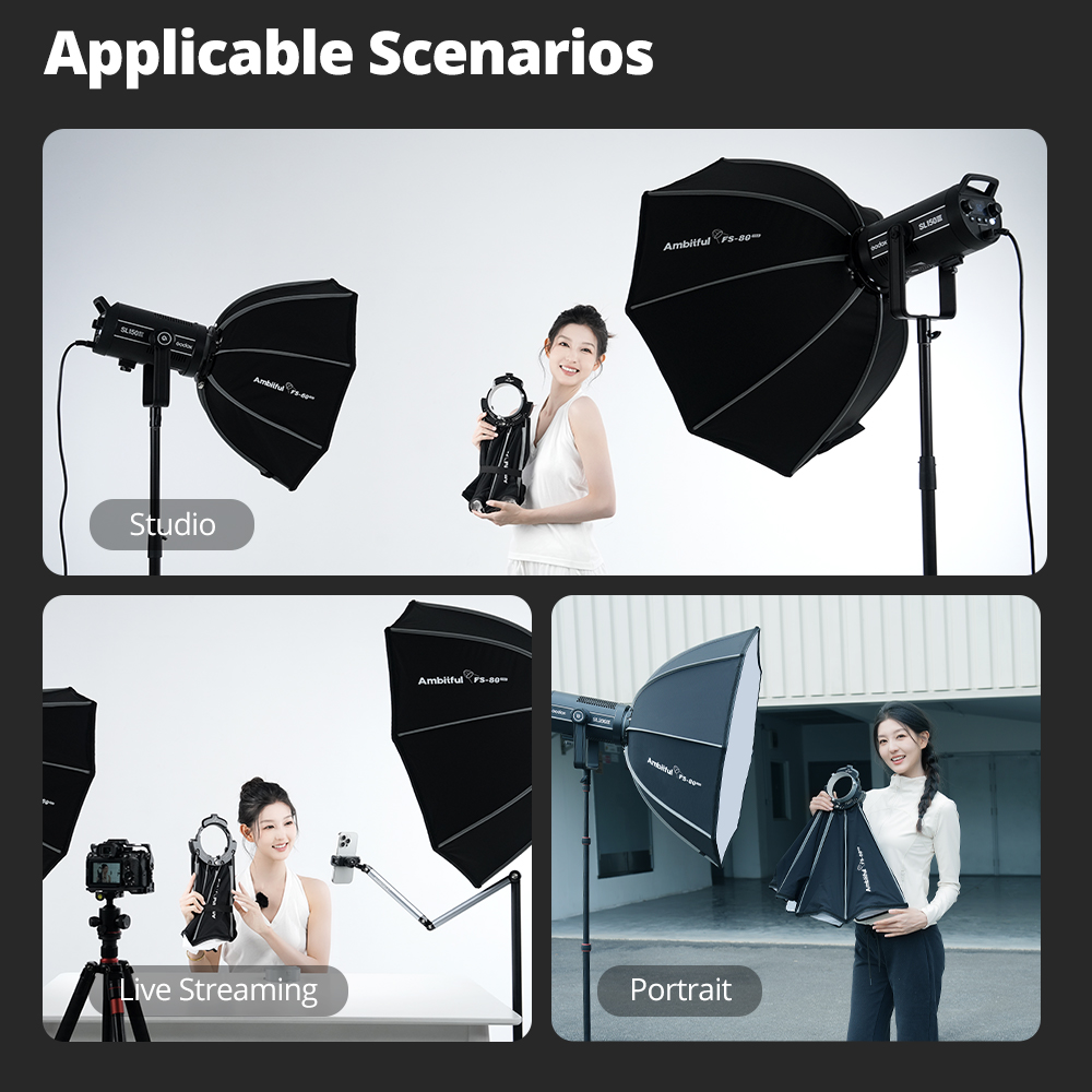 Ambitful FS80PRO Fast Setup Bo - Photography Studio Lighting Set Up 评论和价格
