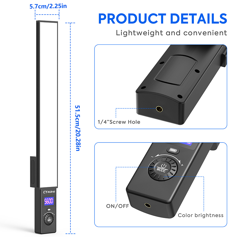 RGB Photography Strip Light 28 - Photography Lighting Wand 评论和价格