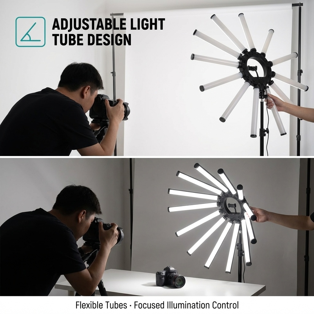 12 Arms Multi Tube Photography - Photography Lighting Led 评论和价格