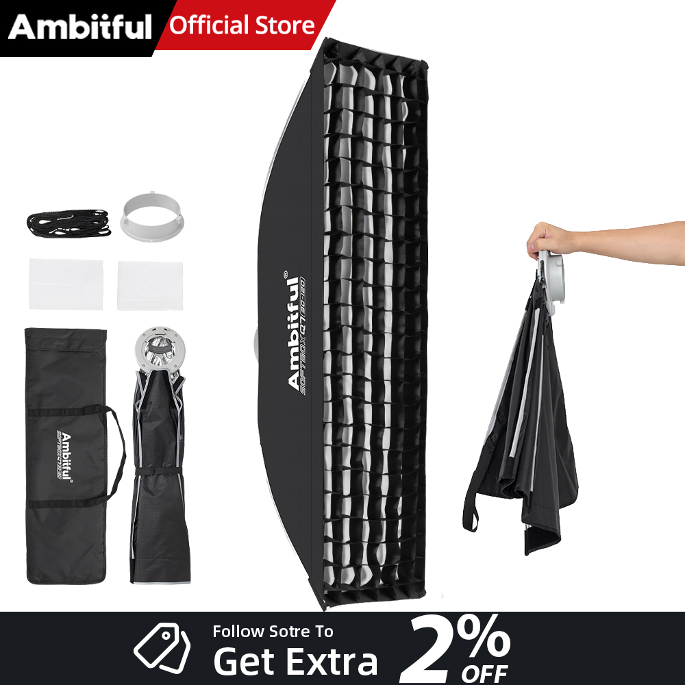 AMBITFUL Q7-II 30*120cm Bowens - Photography Studio Lighting Set Up 评论和价格