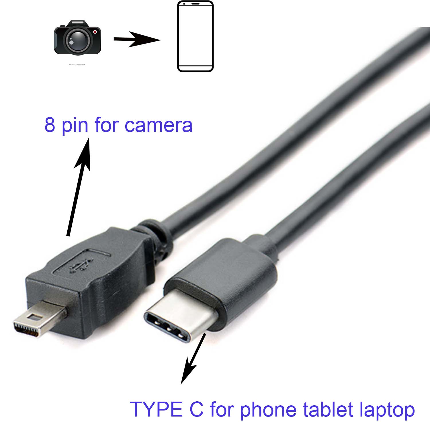 TYPE C OTG CABLE FOR Nikon Coo - Nikon Camera D3500 评论和价格