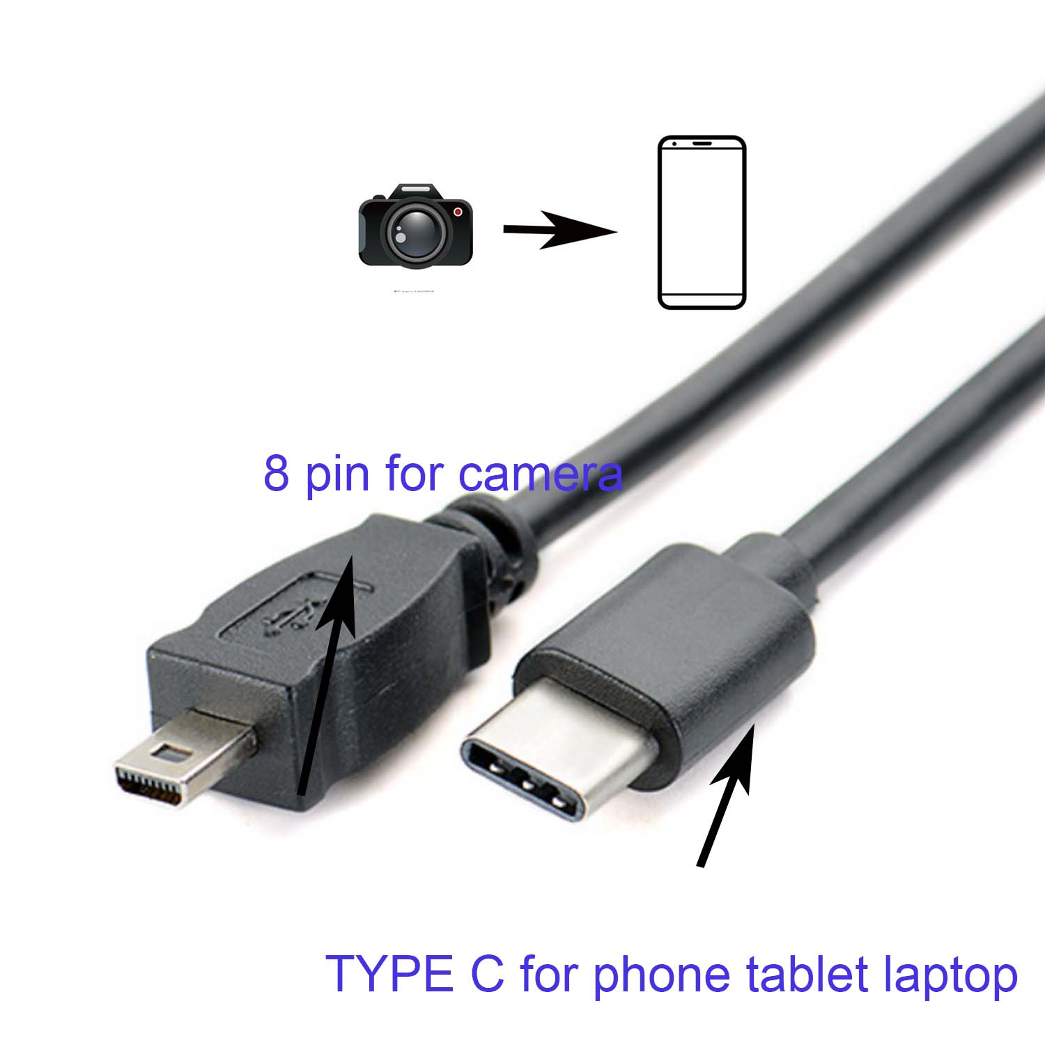 TYPE C OTG CABLE FOR Nikon Coo - Nikon Camera D3500 评论和价格