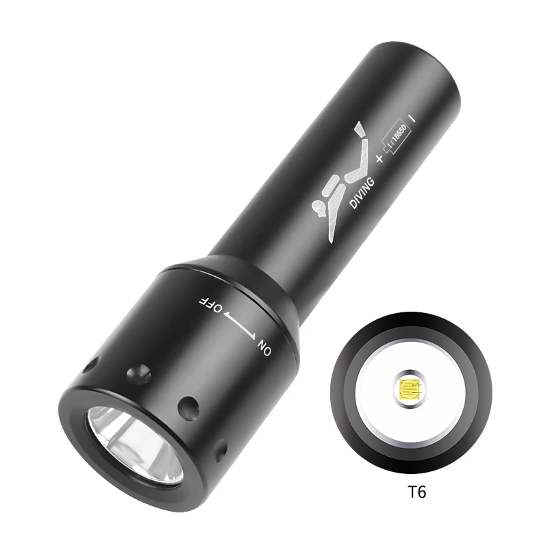 New T6 LED Diving Torch Long-R - Photography Lighting Led 评论和价格