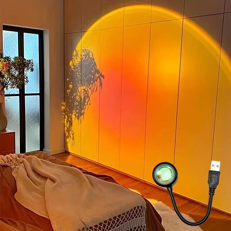 Mini USB ED Sunset Lamp Nightl - Photography Lighting Wall 评论和价格