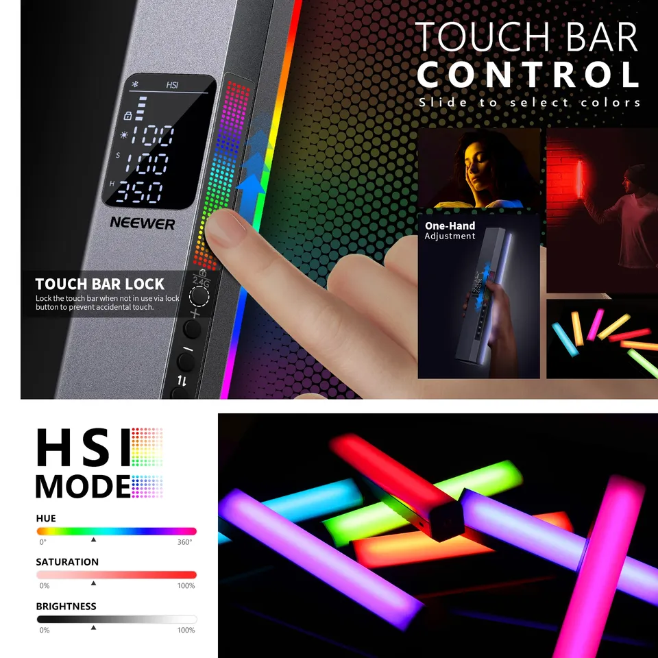 For NEEWER RGB Magnetic Handhe - Photography Lighting Wand 评论和价格