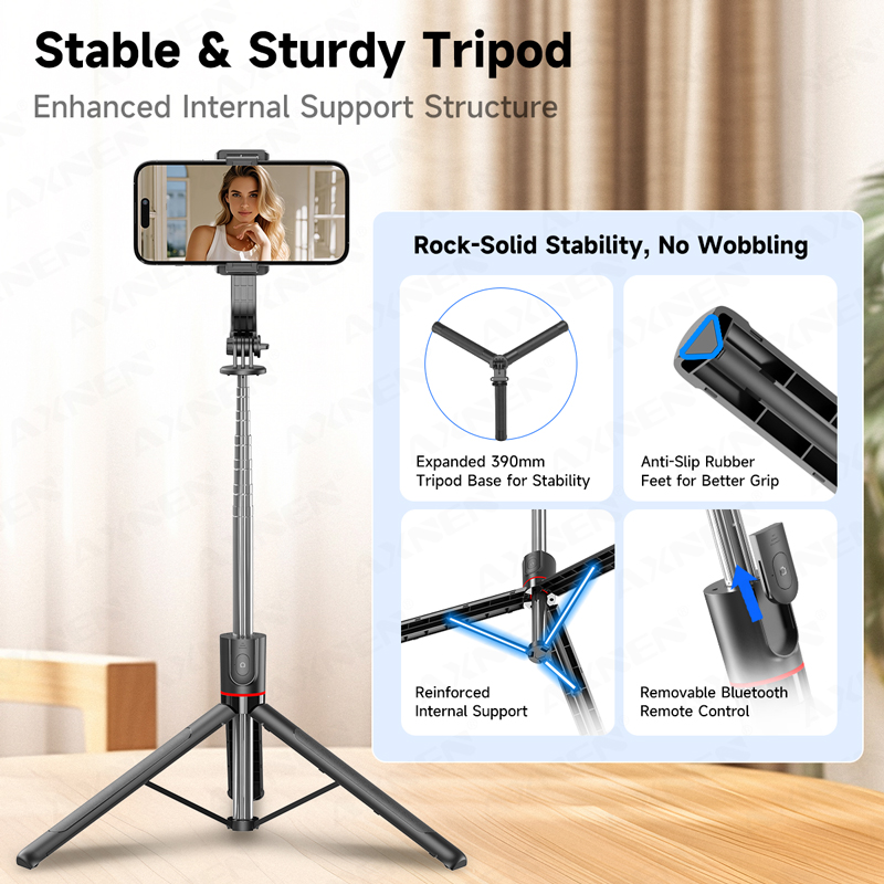 AXNEN F15 Extendable Selfie St - Photography And Videography Lighting 评论和价格